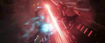 Accessing energy reactor. - Blue Beetle