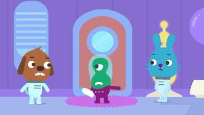 Accidentally push
the launch-into-outer-space button? - Sago Mini Friends