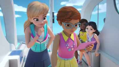 According to my coordinates,
the shipwreck should be here. - LEGO Friends: Girls on a Mission