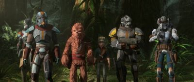 According to my telemetry, the village is straight ahead. - Star Wars: The Bad Batch