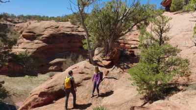 According to the
map, there's supposed - Love in Zion National: A National Park Romance