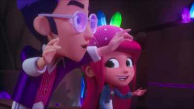 - Acho que aquilo é...
- O tesouro! - Strawberry Shortcake's Summer Vacation