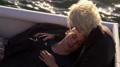 [acoustic rock song plays] - Sense8