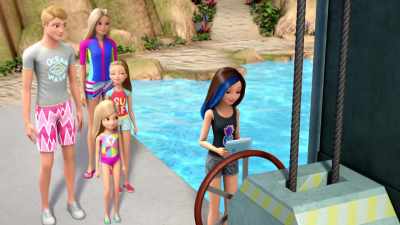 [activates tablet] - Barbie: Dolphin Magic