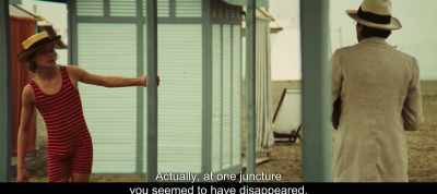 Actually, at one juncture
you seemed to have disappeared. - The Most Beautiful Boy in the World