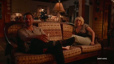 Actually, I-I'm gonna go see - Adult Swim Yule Log