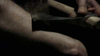 Actually, this is how I try all my blades. - Viking Warrior Women