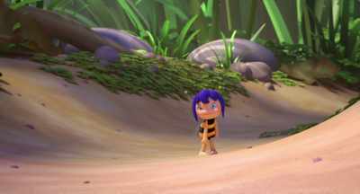 Actually, it was first team
over the line. - Maya the Bee: The Honey Games
