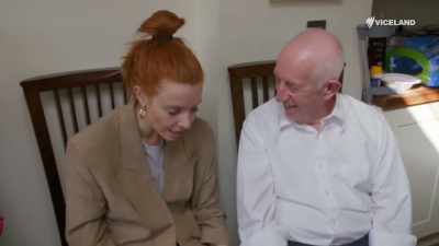 Adam's grandad
is perhaps his biggest supporter - Stacey Dooley Sleeps Over