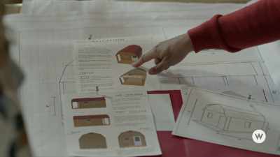 Add a bump out here to
make a front porch - A Tiny Home Christmas
