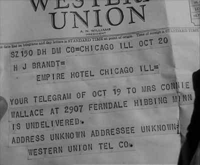 'Address unknown'. - The Great Flamarion