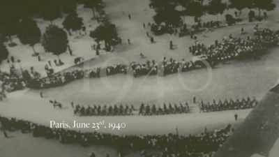Adolf Hitler walks triumphantly - Hitler's Gold
