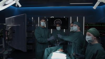 Advance the catheter and endoscope
gently into the ventricle. - The Good Doctor
