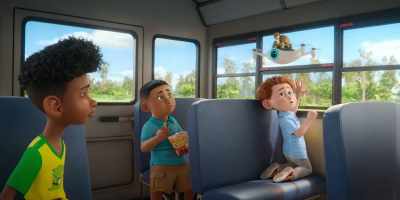 -[adventurous music playing]
-[kids speaking indistinctly] - Leo
