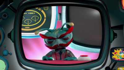 [affirmative babbling] - Alien TV