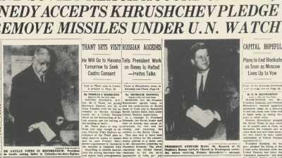 AFTER 13 DAYS,
KHRUSHCHEV BACKS DOWN. - America in Color