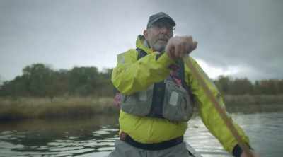 After 20 minutes
in the freezing water, - World's Most Scenic River Journeys