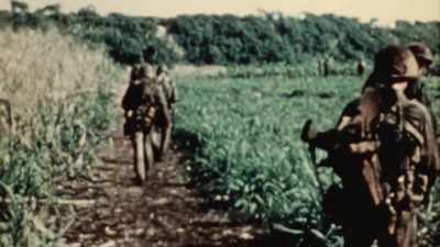 AFTER A BATTLE THAT OFFICIALLY
LASTED LESS THAN TWO WEEKS, - The Pacific War in Color