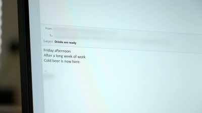 "After a long week of work,
cold beer is now here." - The Ashley Madison Affair