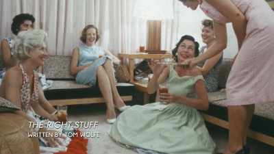 After a while,
Rene didn't know whether - The Real Right Stuff