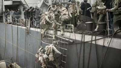 After all those years 
of planning and diversion, - Greatest Events of World War II in Colour