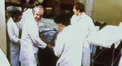 After being placed in a sleeping bag
and wrapped in a special plastic casing, - Faces of Death