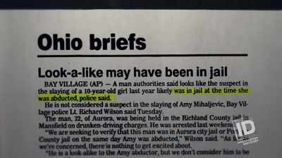 AFTER CHECKING INTO
HIS BACKGROUND, - The Lake Erie Murders