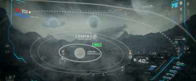 After departing Earth, - Distant