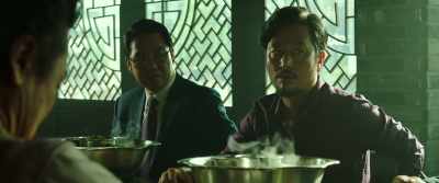 After Dong-su got stabbed,
Sang-do was killed, - The Gangster, the Cop, the Devil