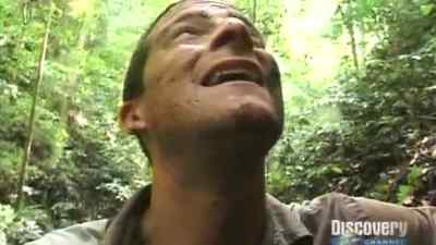 After entering
so quickly in this jungle - Man vs. Wild