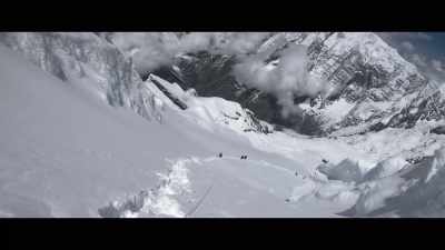 After fresh snowfall,
there are frequent avalanches. - 14 Peaks: Nothing Is Impossible