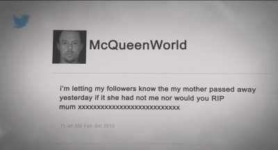 After my grandmother Joyce
passed away, - McQueen