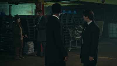 After hearing shots, - The Equalizer
