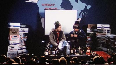 After I chased the van eh he took me back to his - Strange Brew