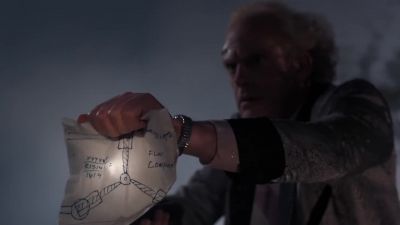 After I fell off my toilet, I drew this. - Back to the Future