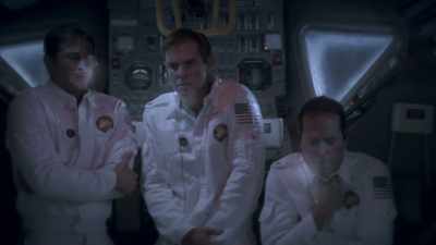 After just a day
and half inside the LEM,
warning lights begin to pulse. - Tales From The Explorers Club