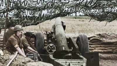 After seven weeks, the battle for Caen, - Greatest Events of World War II in Colour