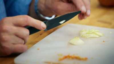 After some careful prep
and fine chopping, - James May and the Dull Men