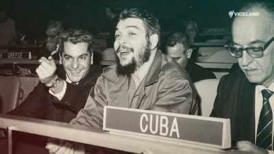 After his speech Guevara chomped
on his Cuban cigar and quipped - Guns That Changed The Game