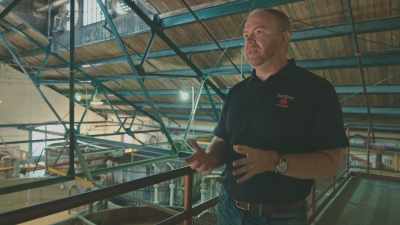 After the mashing,
we send that to a drop tub, - Neat: The Story of Bourbon