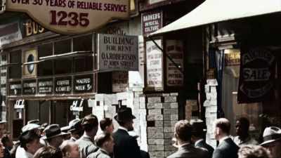 AFTER THE ROARING '20s, - America in Color