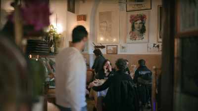 After the war, the local
community raised funds - Stanley Tucci: Searching for Italy