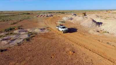 After their night hunt, - Outback Opal Hunters