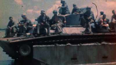 After their
testy start at Tarawa, - The Pacific War in Color