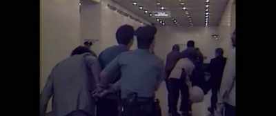 After today's arrest his supporters smashed - Gotti