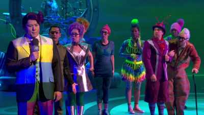 After today's second
unexplained tremor, - The SpongeBob Musical: Live on Stage!