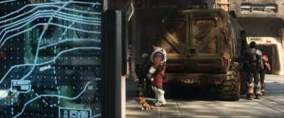 After two stoplights,
you'll take a hard right. - Lightyear