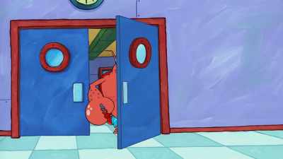 After weeks of
neglecting his physique - SpongeBob DocuPants