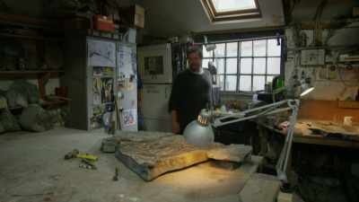 After weeks of work, Chris has
exposed the backbones and ribs. - Attenborough and the Sea Dragon