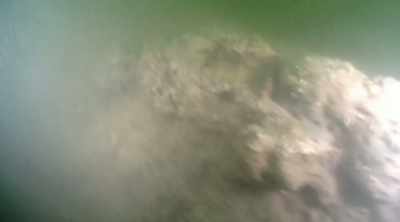 After years on the seabed,
the hunley is covered - Mysteries of the Deep